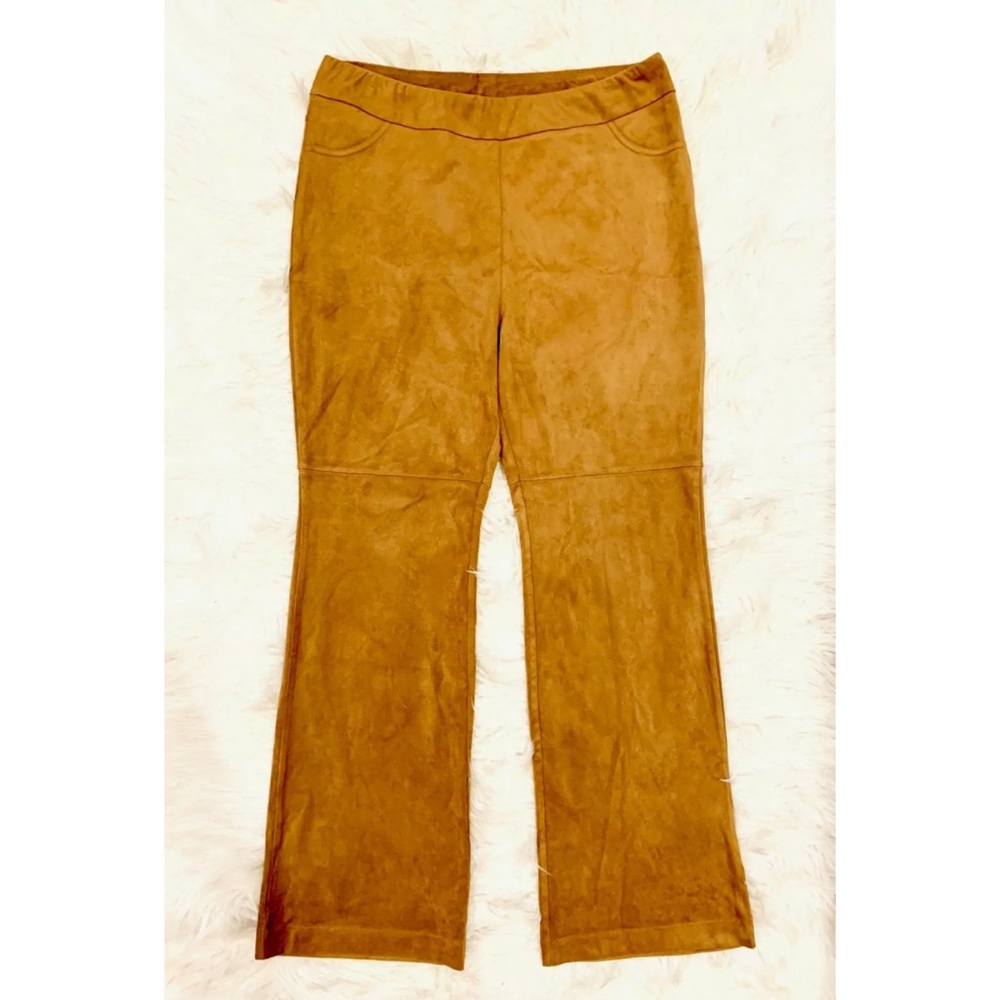 SOFT SURROUNDINGS Petite Faux Suede Pants - Picture 1 of 3